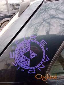 Golf nalepnice za auto - fire and ice